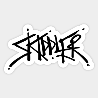 Skiddler Chest Black Sticker